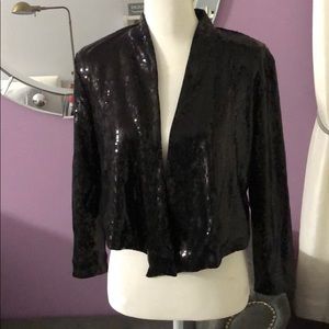 Kardashian Kollection - Black Sequin Jacket/ Coat